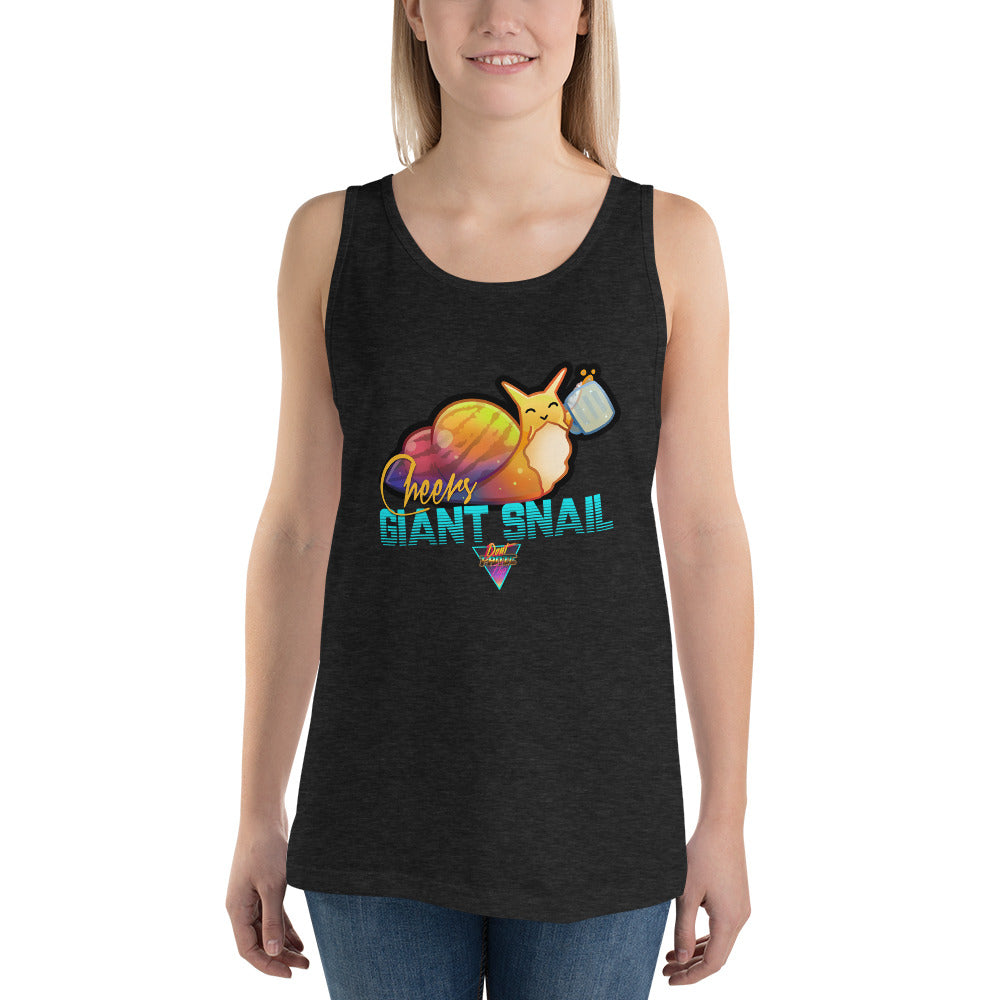 Cheers Giant Snail - Unisex Tank Top - Silverball Swag