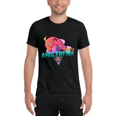 Cheering Angler Fish - Premium Tri-Blend T-shirt - Silverball Swag