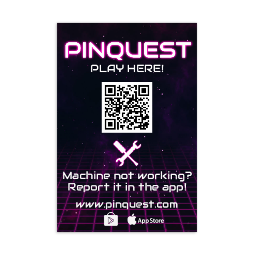 PINQUEST Play Here - Card