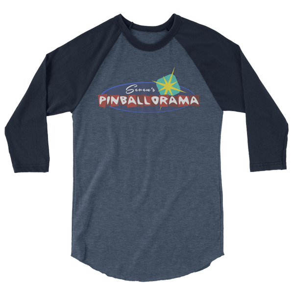 Seven's Pinballorama - 3/4 Sleeve Shirt