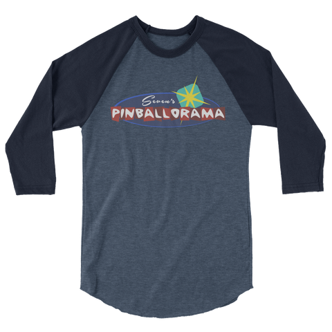Seven's Pinballorama - 3/4 Sleeve Shirt