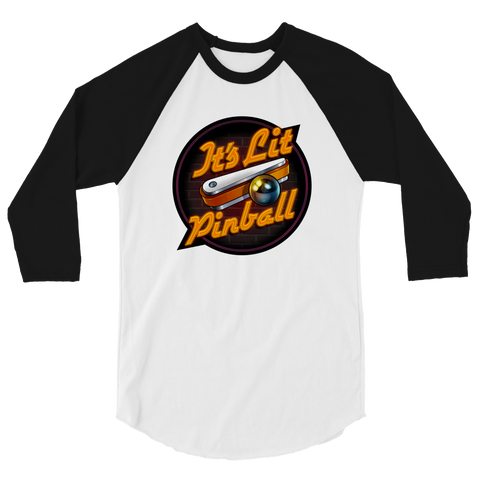 It's Lit Pinball - 3/4 Sleeve Shirt