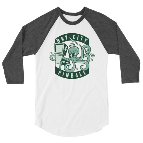 Bay City Pinball Octopus - 3/4 Sleeve Shirt