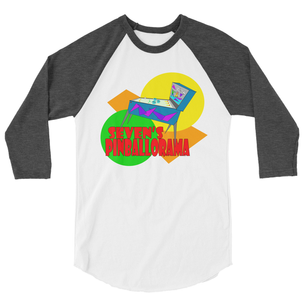 Seven's Pinballorama Pointy People - 3/4 Raglan Shirt