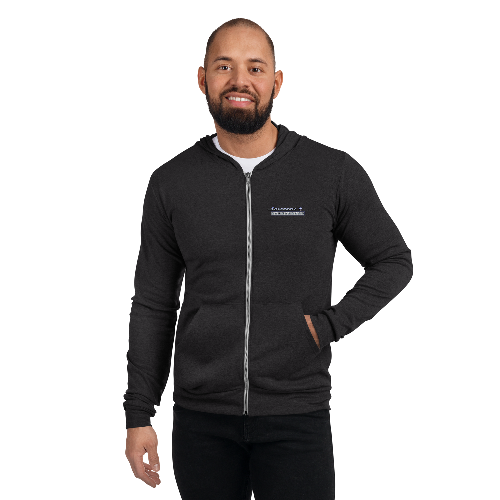 Silverball Chronicles Randy Martinez Designed Logo - Unisex zip hoodie