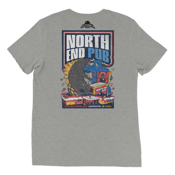 North End Pub Godzilla - Premium Tri-Blend T-Shirt