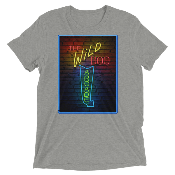 Wild Dog Arcade Graphic Front - Premium Triblend T-shirt