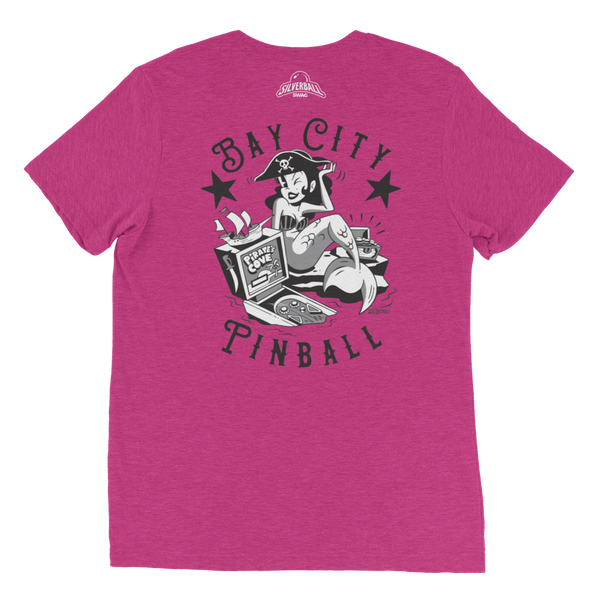 Bay City Pinball Back Design - Premium Triblend T-shirt