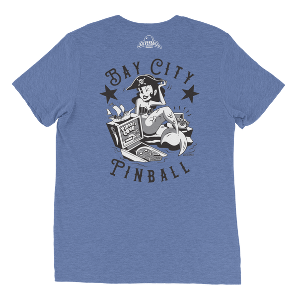 Bay City Pinball Back Design - Premium Triblend T-shirt