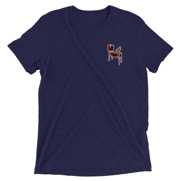 Pinball Cats - Embroidered Premium Tri-blend T-shirt