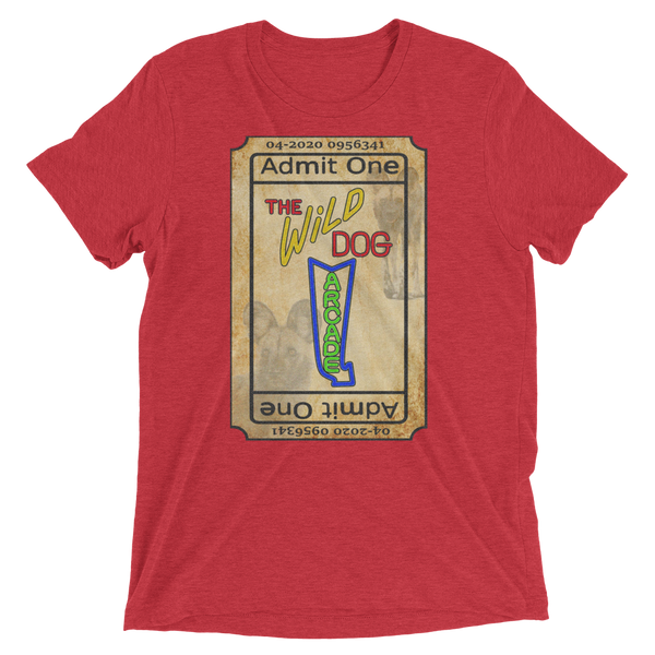 Wild Dog Arcade Ticket - Premium Tri-blend T-shirt