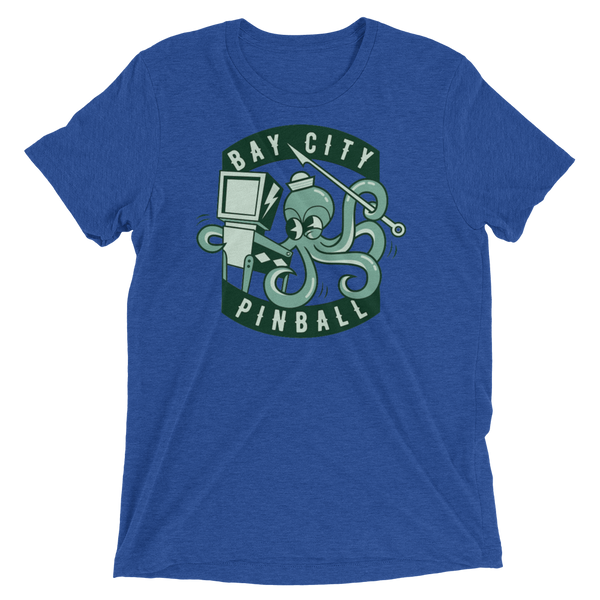 Bay City Pinball Octopus - Premium Triblend T-shirt