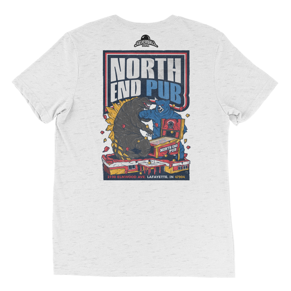 North End Pub Godzilla - Premium Tri-Blend T-Shirt