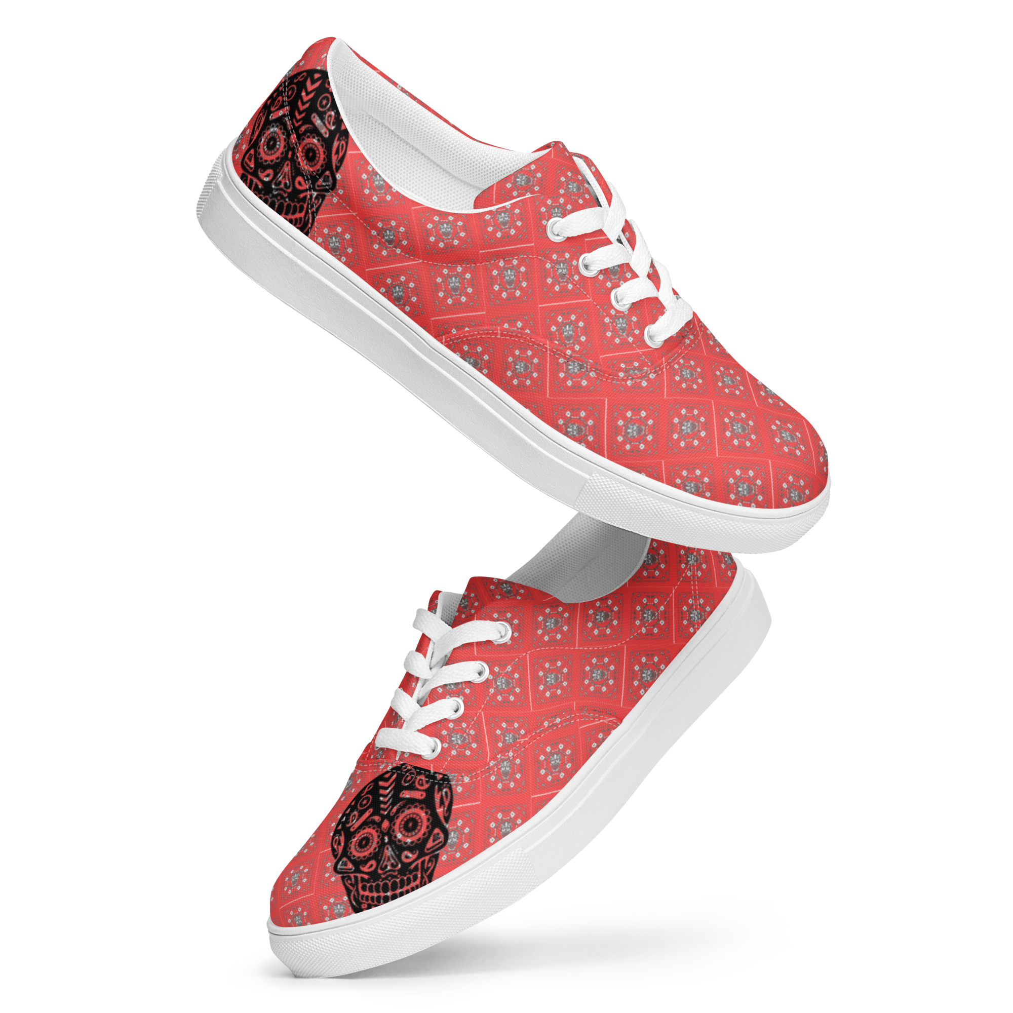 Day of the Dead Pinball - Women’s lace-up canvas shoes