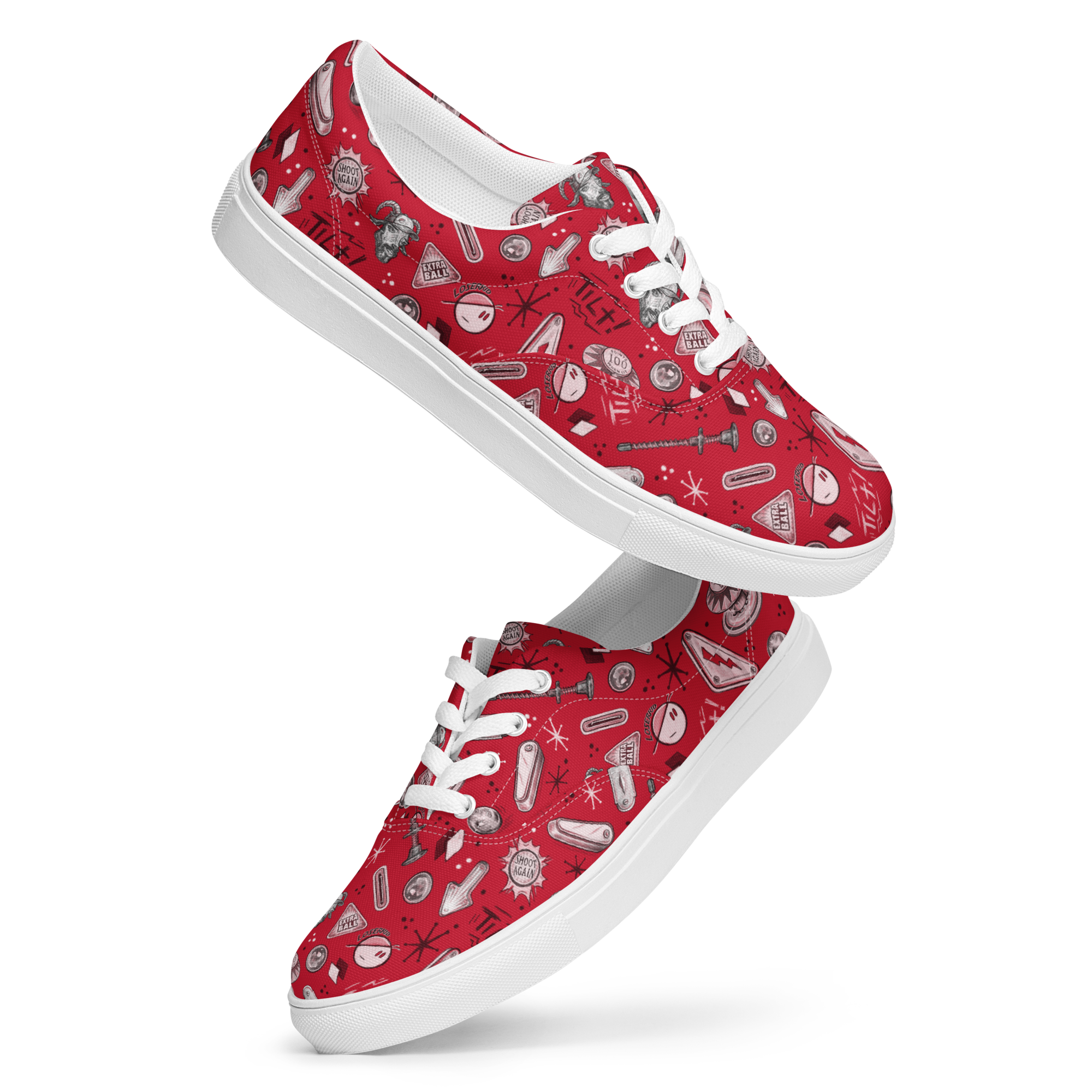 LoserKid - Women's lace-up canvas shoes – Silverball Swag