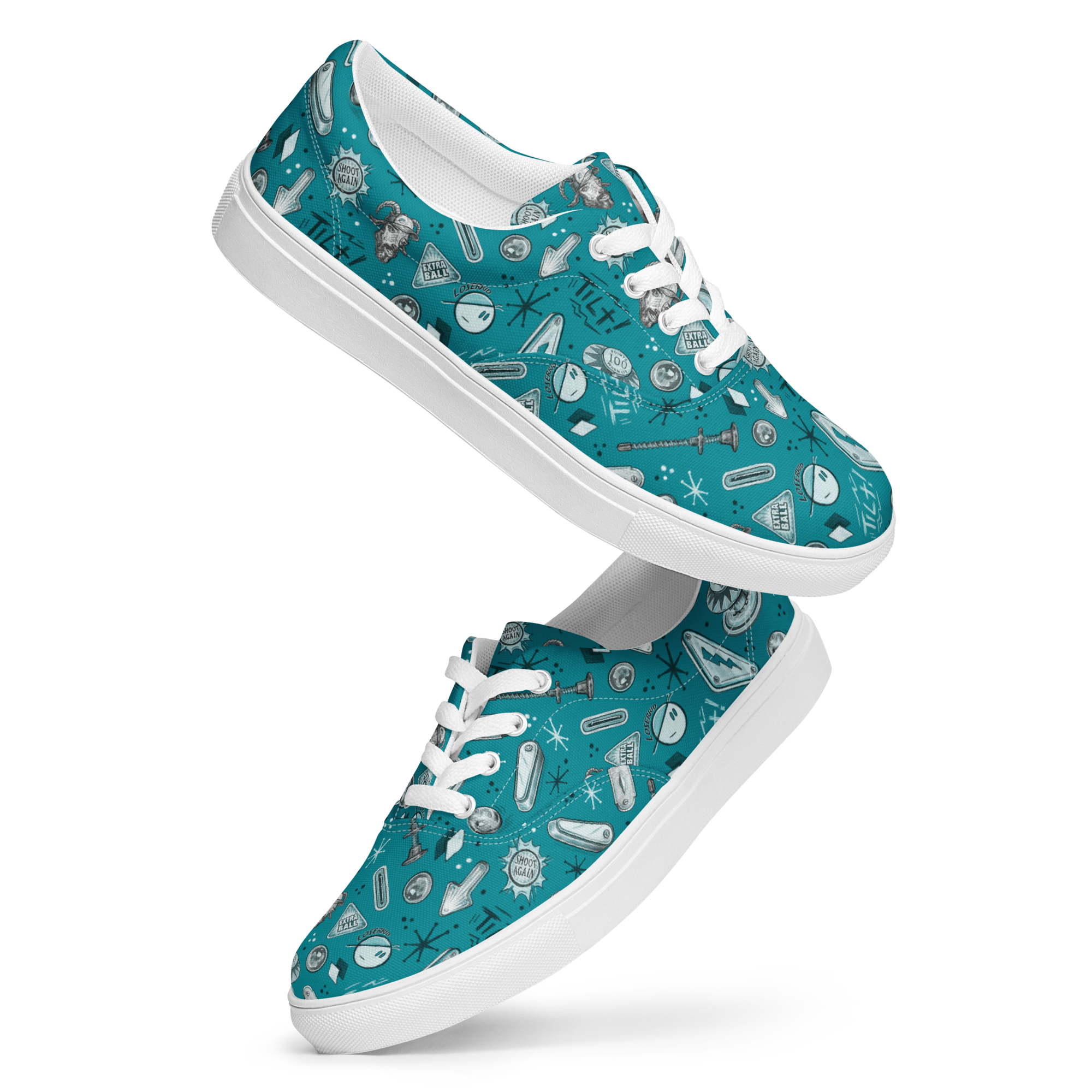 LoserKid - Women's lace-up canvas shoes – Silverball Swag