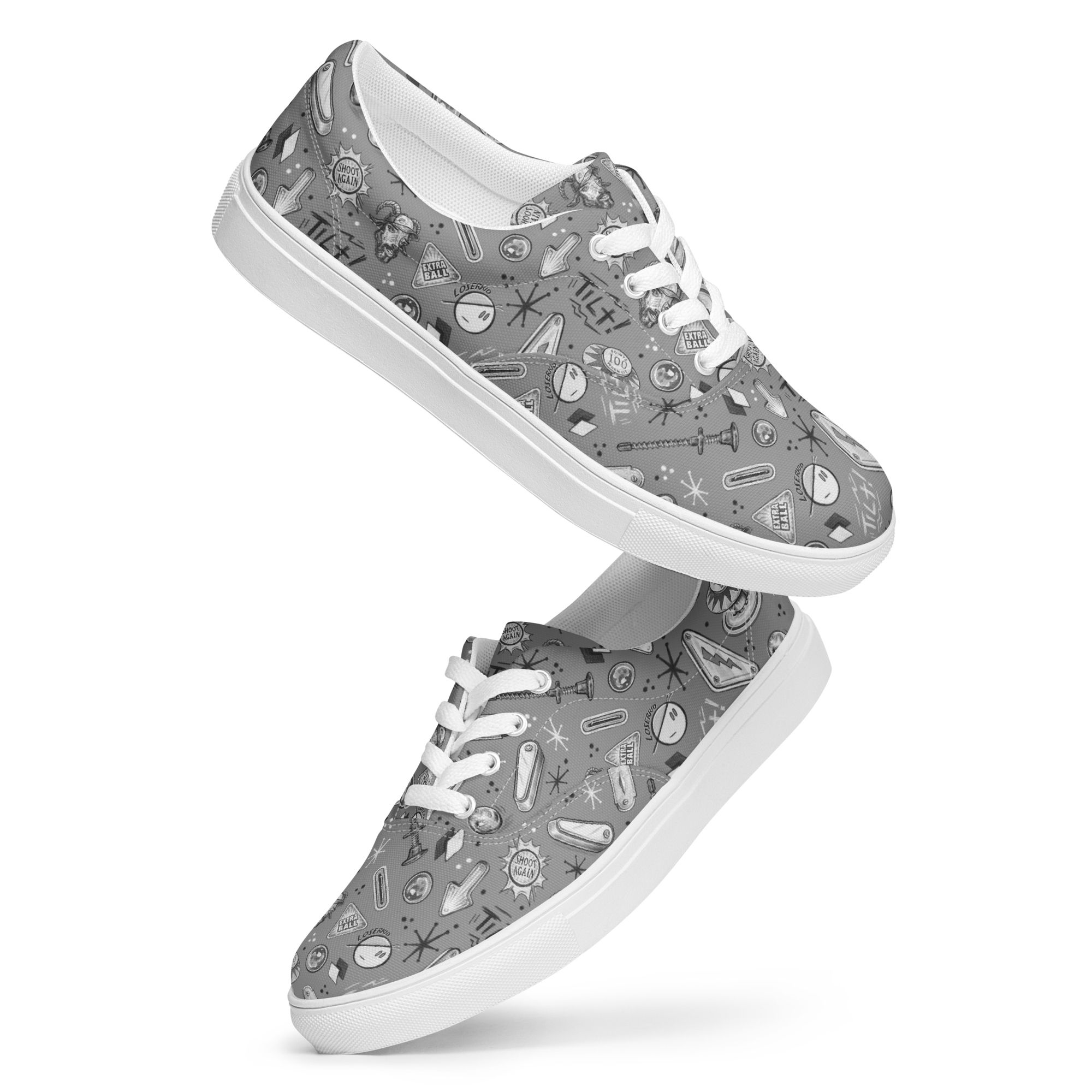LoserKid - Women's lace-up canvas shoes – Silverball Swag
